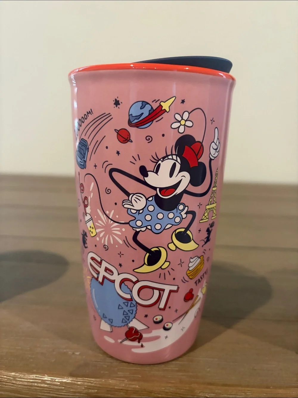 Disney Park 4 Parks Icon Tumbler Set – White, Pink, Blue, Green. Starbucks.